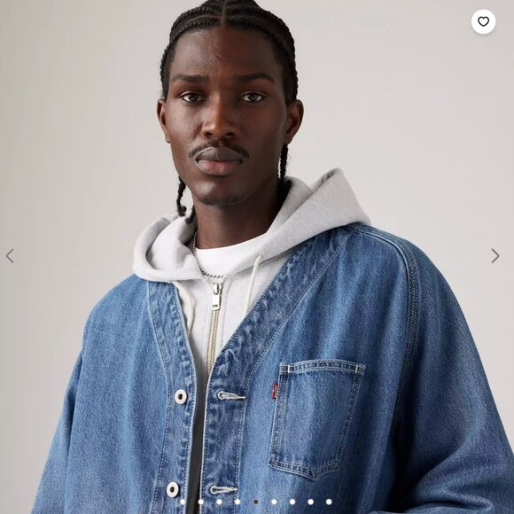 Levi's collarless denim jacket - Picture 2 of 6